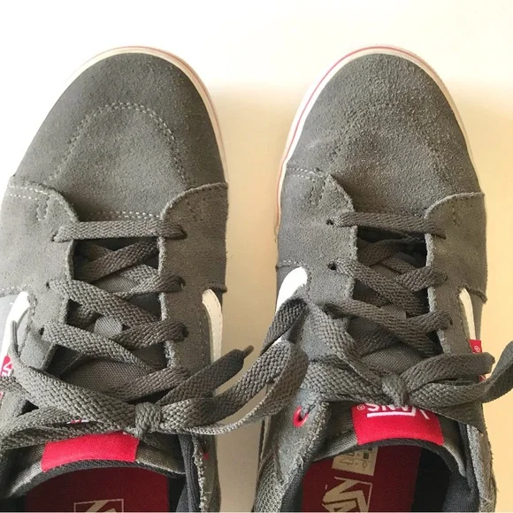 Vans Suede and Canvas Sneakers Gray Youth 7 Men’s 7 Women’s 8.5 25 cm - Picture 5 of 12